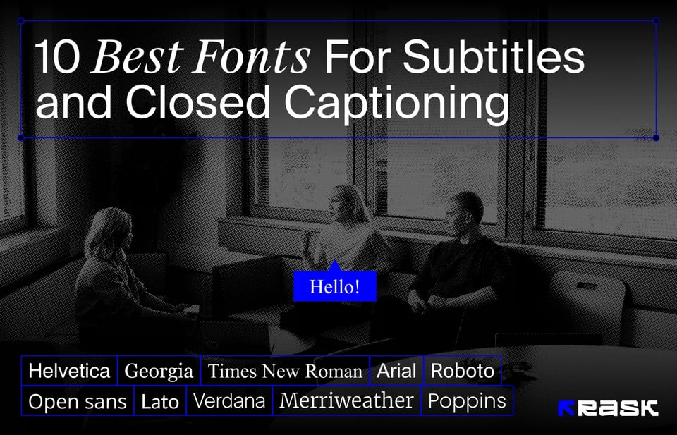 10 Best Fonts For Subtitles and Closed Captioning