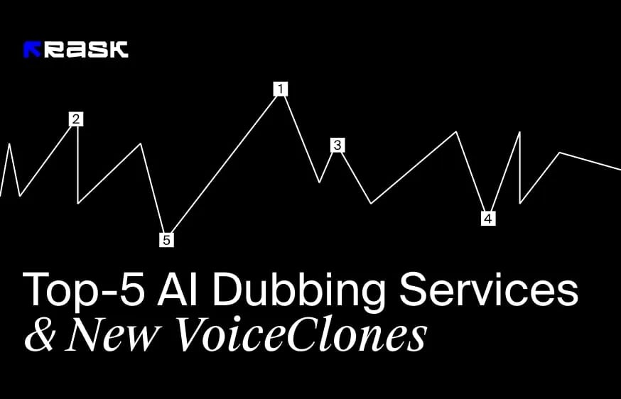 Top-5 des services de doublage d'IA et Rask Mise à jour linguistique de VoiceClone d'IA