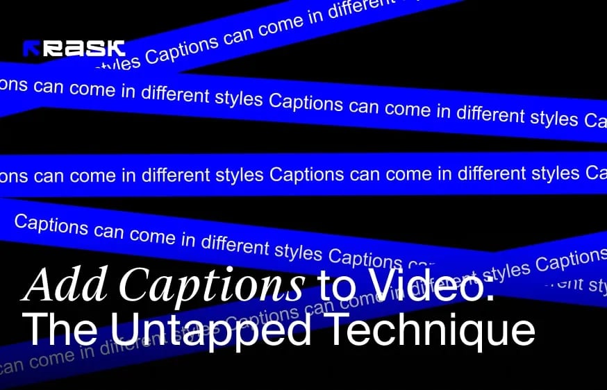 Add Captions to Video: The Untapped Technique for Amplifying ROI