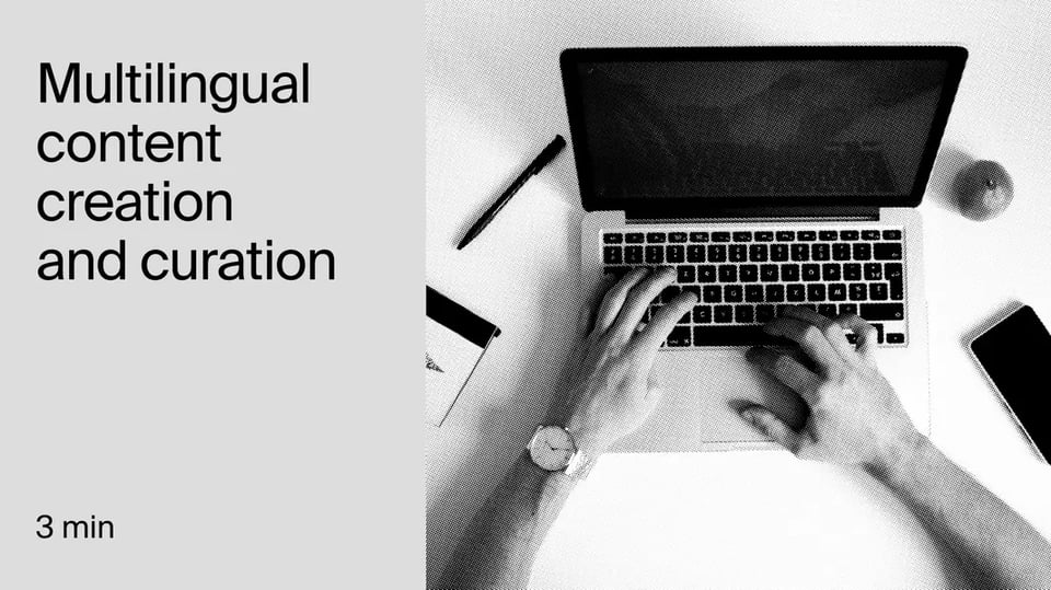 Creación y curación de contenidos multilingües